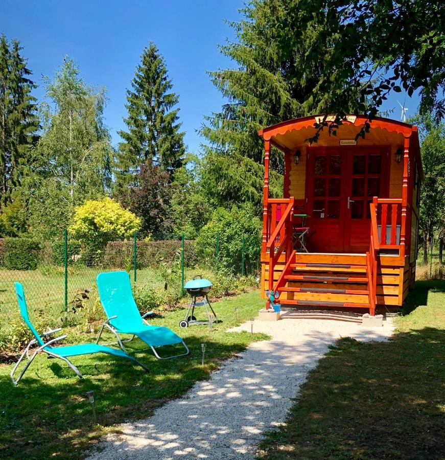 Gite Roulotte - La Cle Du Bonheur Orve Exterior foto
